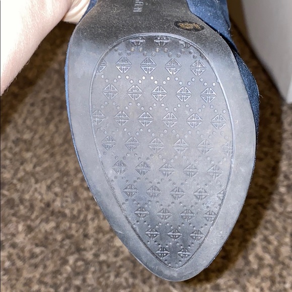 Antonio Melani Navy Blue Suede Heels - Picture 7 of 7